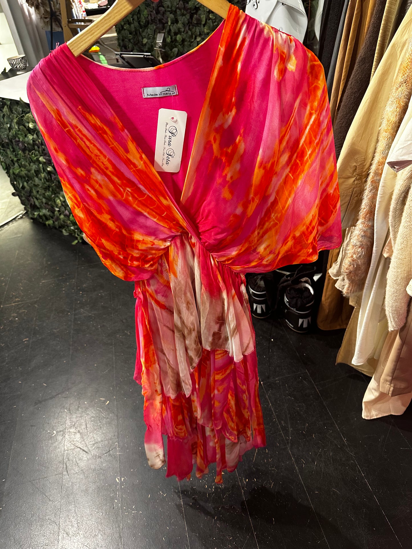 MULTICOLOUR SILKY DRESS